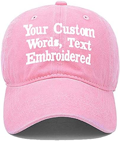 Custom Embroidered Hat Logo,Personalized Baseball Cap, Customized Kids Sun Hats, Glitter Trucker Cap Keepsake Daddy Gift