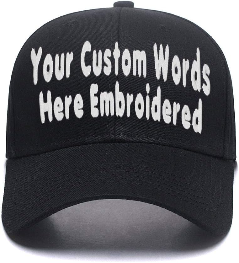 Custom Embroidered Hat Logo,Personalized Baseball Cap, Customized Kids Sun Hats, Glitter Trucker Cap Keepsake Daddy Gift