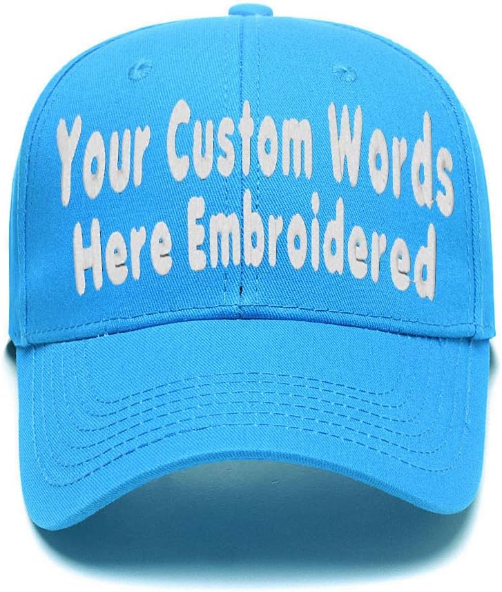 Custom Embroidered Hat Logo,Personalized Baseball Cap, Customized Kids Sun Hats, Glitter Trucker Cap Keepsake Daddy Gift