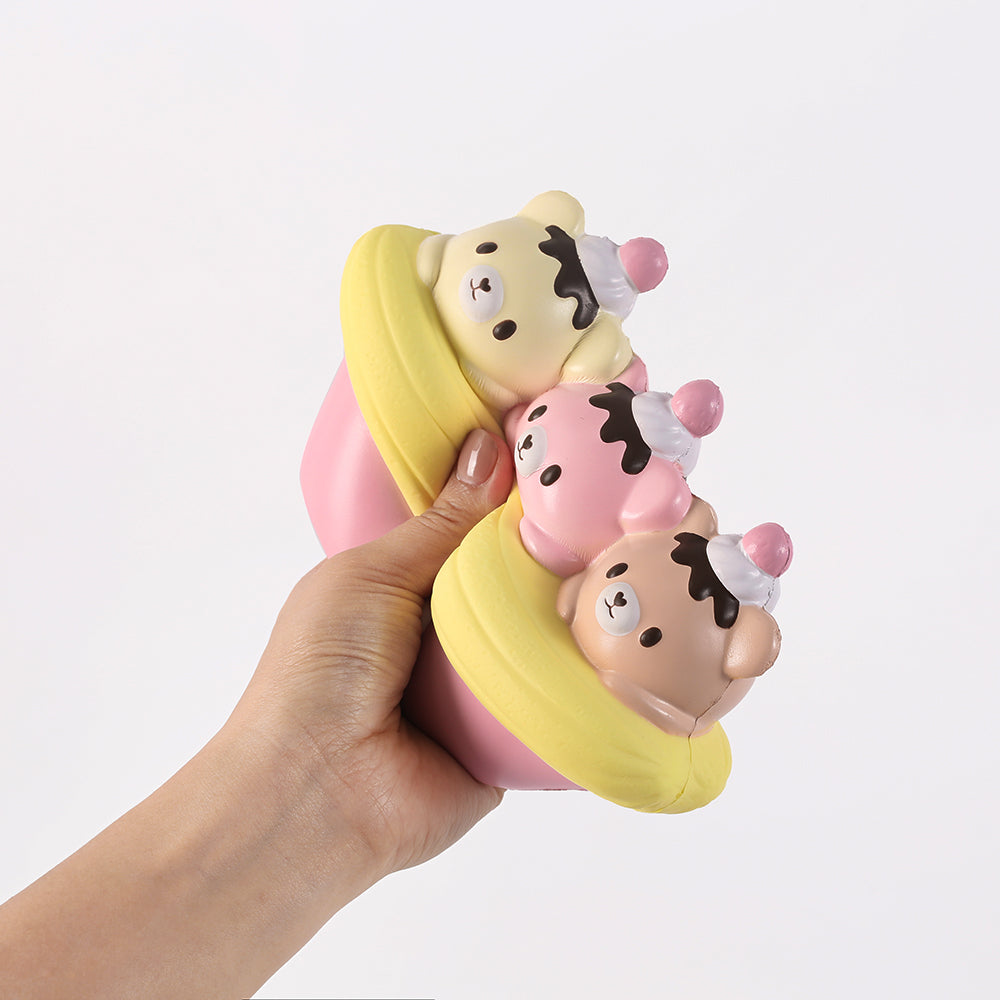 bunnyscafe Slow Rising banana boat  Squishy Toys Stress Relif Soft Toy Gift（复制）