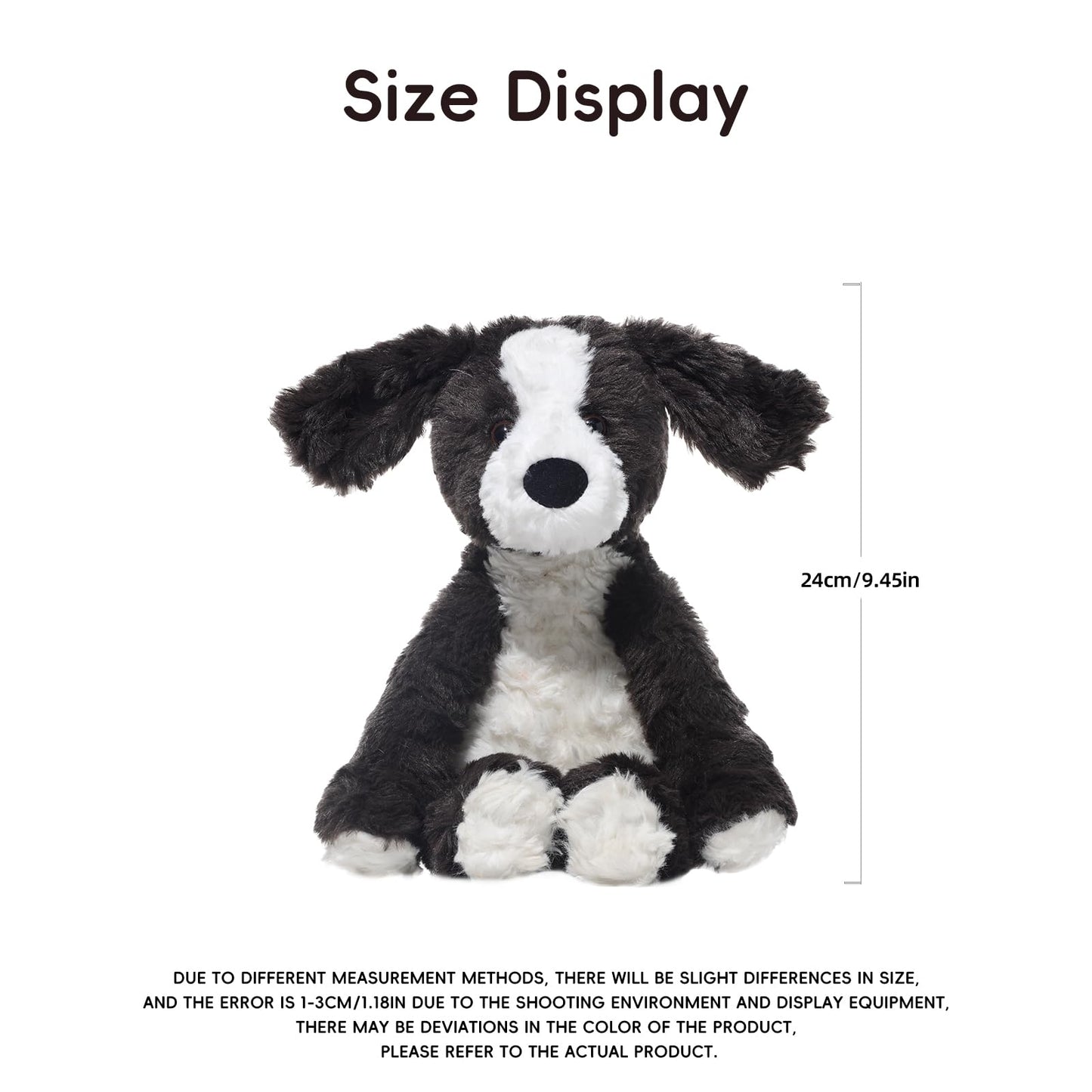 Plush Animal Toy Soft Stuffed Animals Plush Cute Easter Border Collie/Monkey/Panda Plushies for Boys Girls, as a Gift for Home Kids' Bedroom Decor (Border Collie)